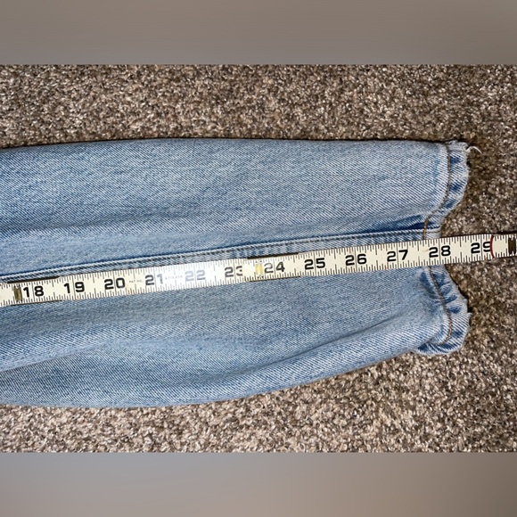 Vintage Gap Blue Jeans Reverse Fit High Waist Ankle Size 12 - Picture 11 of 14